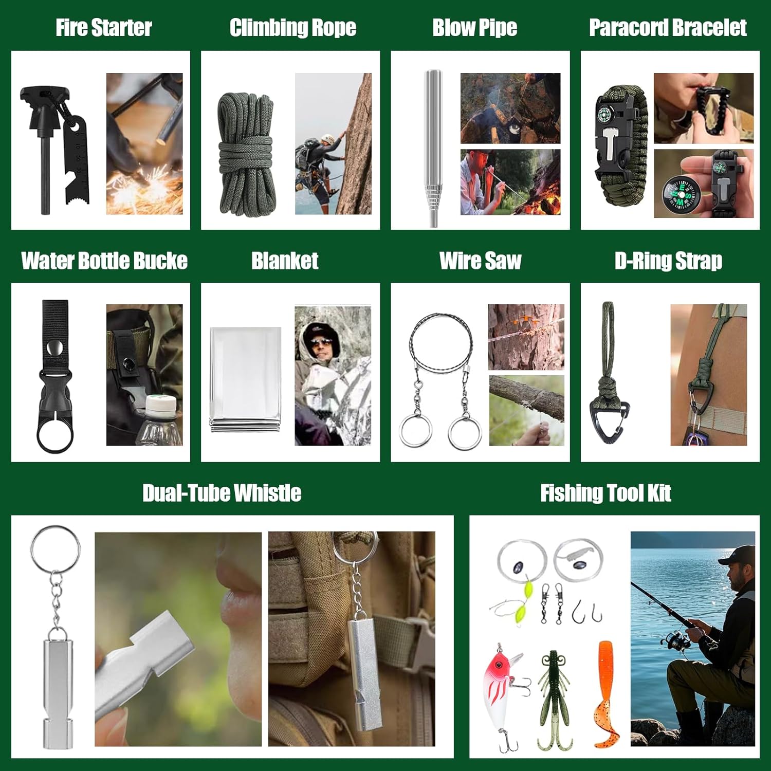 Survival Advent Calendar 2025 - 24 Days of Outdoor Gear & Gadgets for Men and Teen Boys