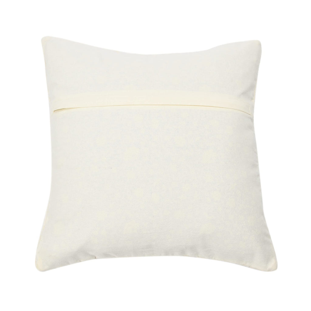 20" Square Quilted Velvet Pillow Cover with Channel Stitch