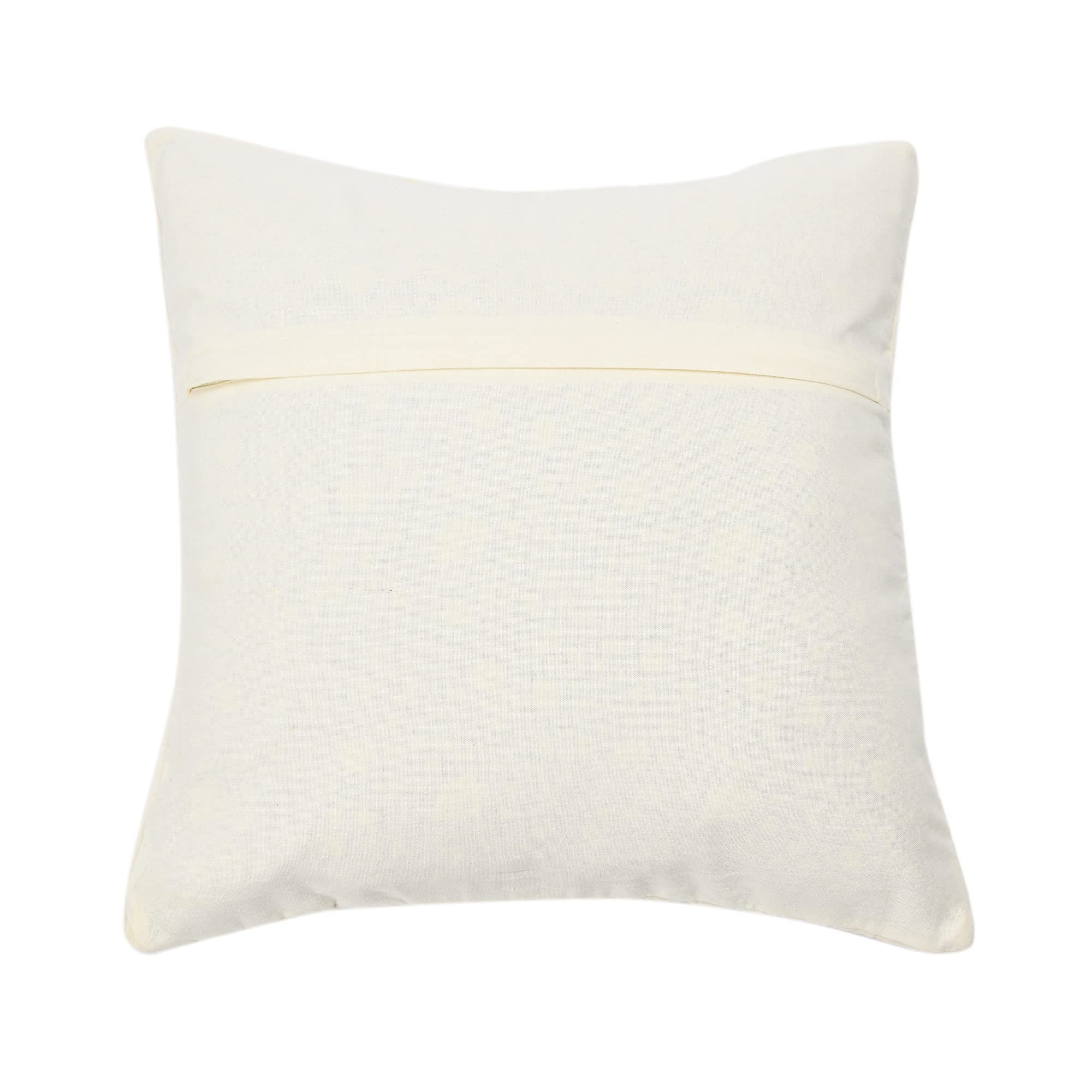 20" Square Quilted Velvet Pillow Cover with Channel Stitch