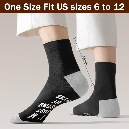Dealswin Funny Socks - I'm Not Sleeping, Just Resting My Eyes | Perfect Birthday or Father's Day Gift for Dad