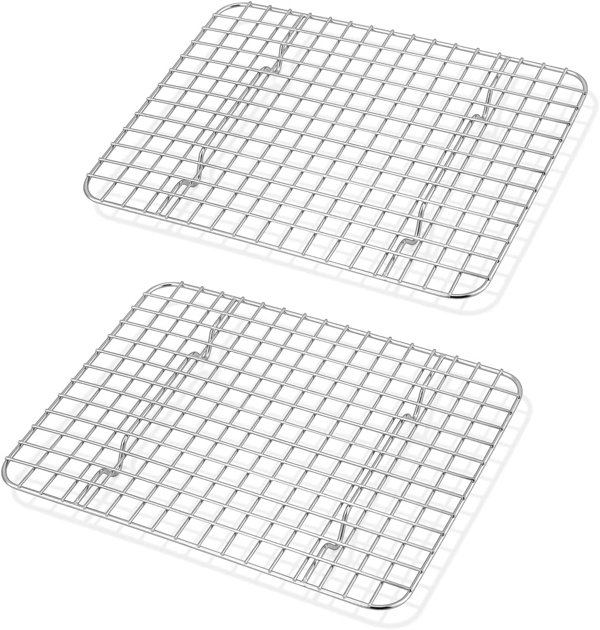 TeamFar Mini Cooling Rack Set - Stainless Steel Toaster Oven Grid Rack for Baking & Roasting | 8.75’’ x 6.25’’