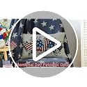 4th of July Pillow Cover 12x20 Inch | Patriotic Hearts Decor
