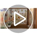 Fall Wildflower Window Clings - 6 Sheets Vintage Floral Decals