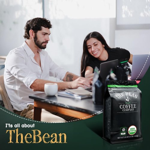 The Bean Organic Coffee Company Il Espresso, Classic Dark Roast, Whole Bean Coffee, 5-Pound Bag