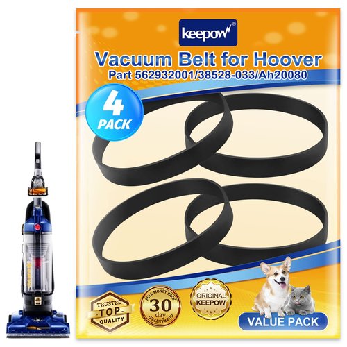 KEEPOW 562932001 Vacuum Belt for Hoover Windtunnel Vacuum Cleaner, Replace Part 562932001/38528-033/38528-058/AH20080, fits for UH70100, UH70105, UH70106, UH70107, UH70110, UH70115, UH72011