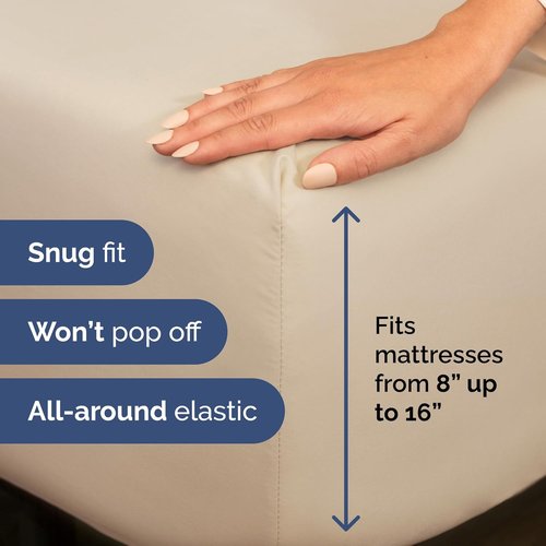 Full XL Bed Sheet Set - 4 Piece Soft, Breathable & Cooling Bedding - Hotel Luxury for All Ages | Deep Pockets, Fade & Wrinkle Free - Wheat