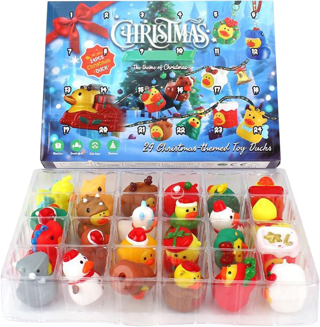 Skiennix Advent Calendar Rubber Ducks - 24 Days of Surprises for Kids | Perfect Christmas Gift