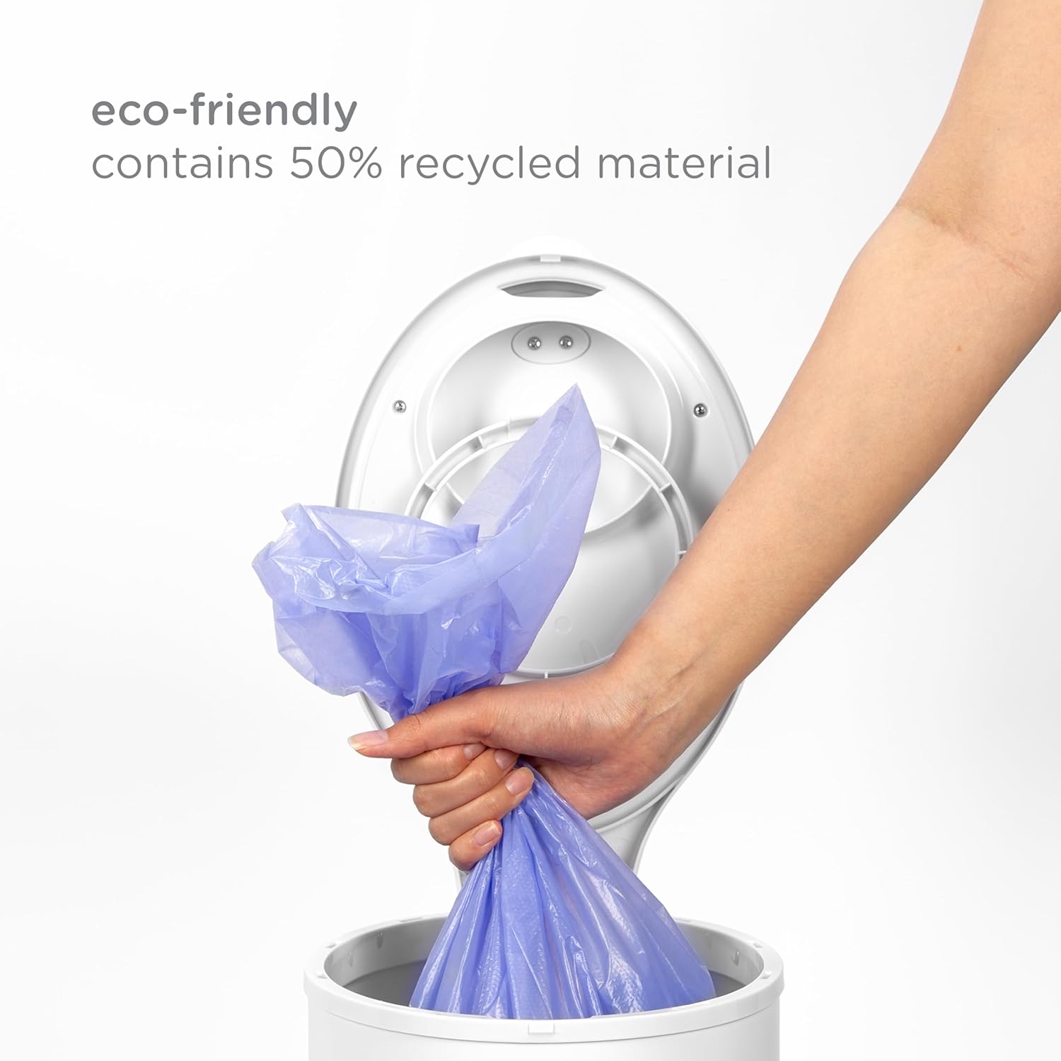 Ubbi Diaper Pail Bags - Disposable Baby Waste Bags | 75 Count, 13-Gallon Size, 3 Pack