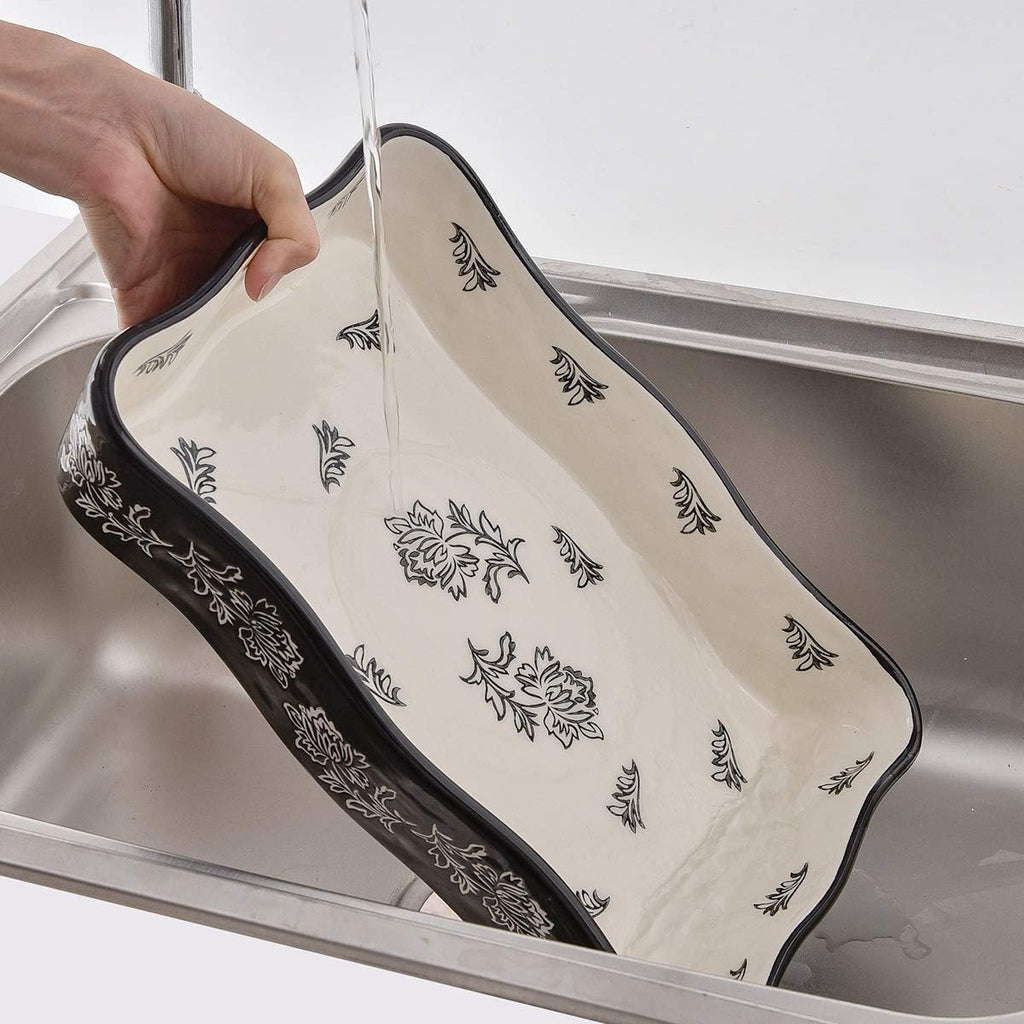 Wisenvoy Baking Dish Set - 2-Piece Ceramic Casserole and Lasagna Pan Bakeware Set | Durable & Stylish