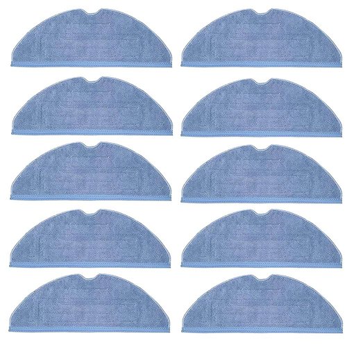 ILOSCTE 10Pcs Mop Cloth Pad for Roborock S7 / S7+ / S7 MaxV / S7 MaxV Plus / S7 MaxV Ultra / S7 Pro Ultra / S8 / S8+ Robot Vacuum Microfiber VibraRise Mopping Pad Replacement Accessory