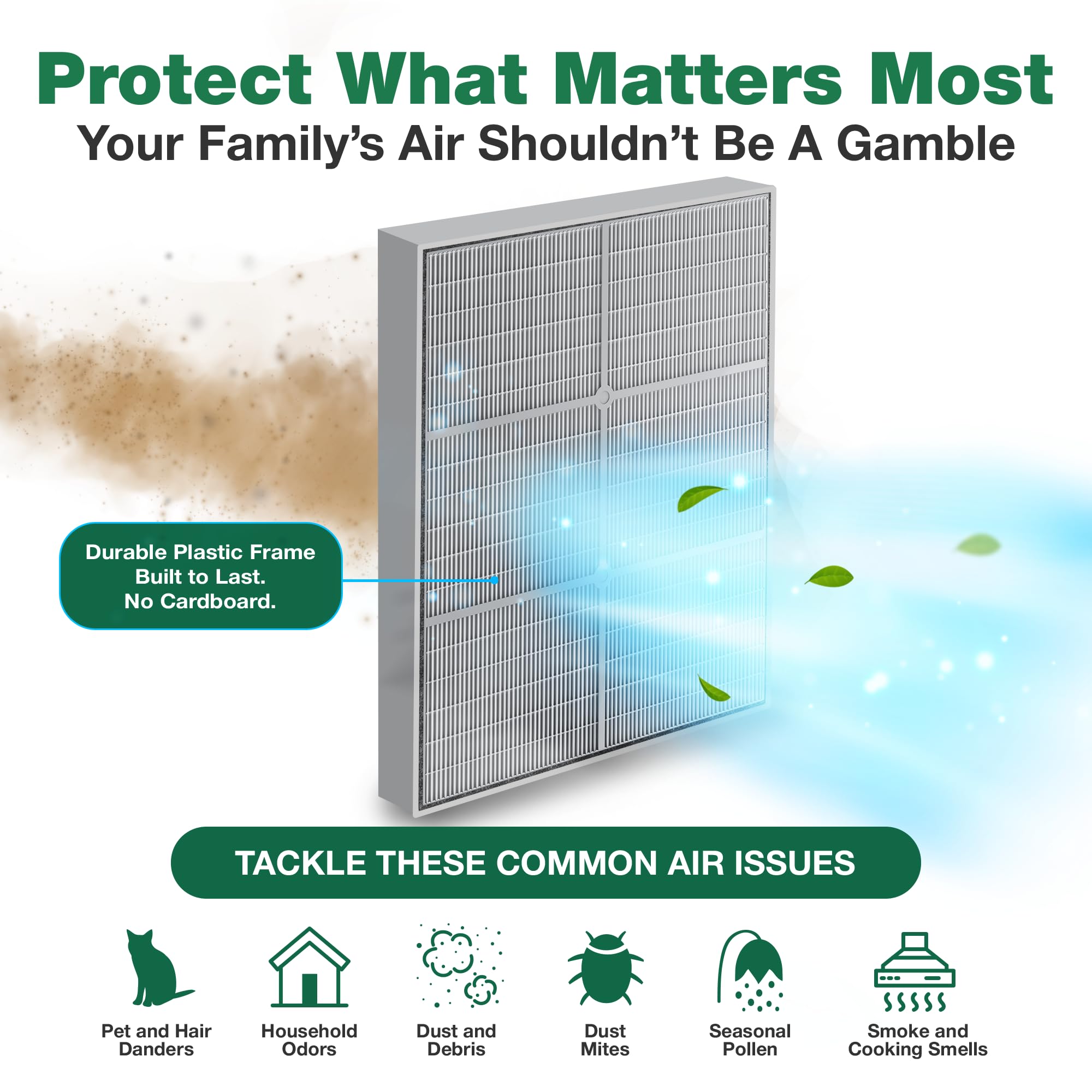 1 HEPA Kenmore Air Purifier Filter, Fits Kenmore models 83200, 83202 (Progressive 335), 83230, 83354, 83355 & 295 Series,Compatible with Part # 83375 & 83376, Designed & Engineered by Crucial Air