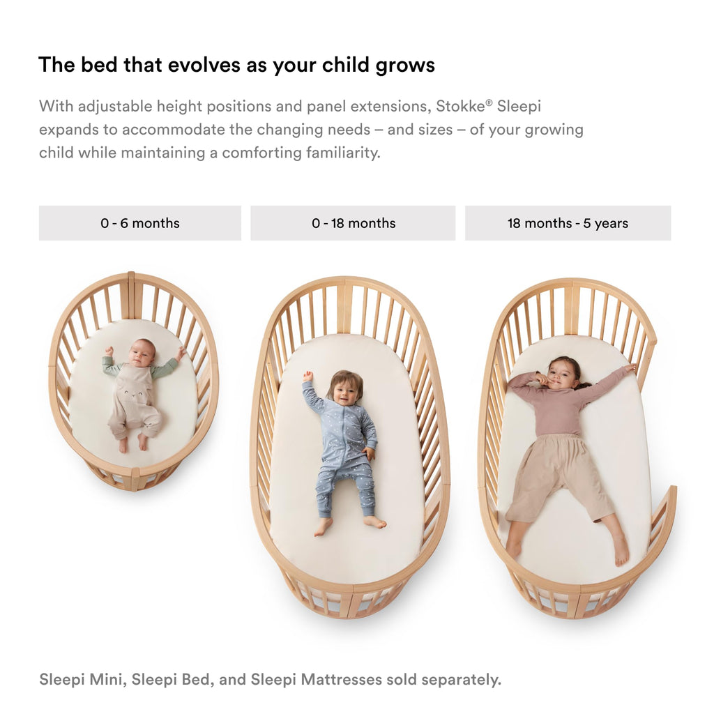 Stokke Sleepi Protection Sheet V3, White - Compatible with Sleepi Bed Mattress V3 - Protects Against Accidents & Spills - Machine Washable