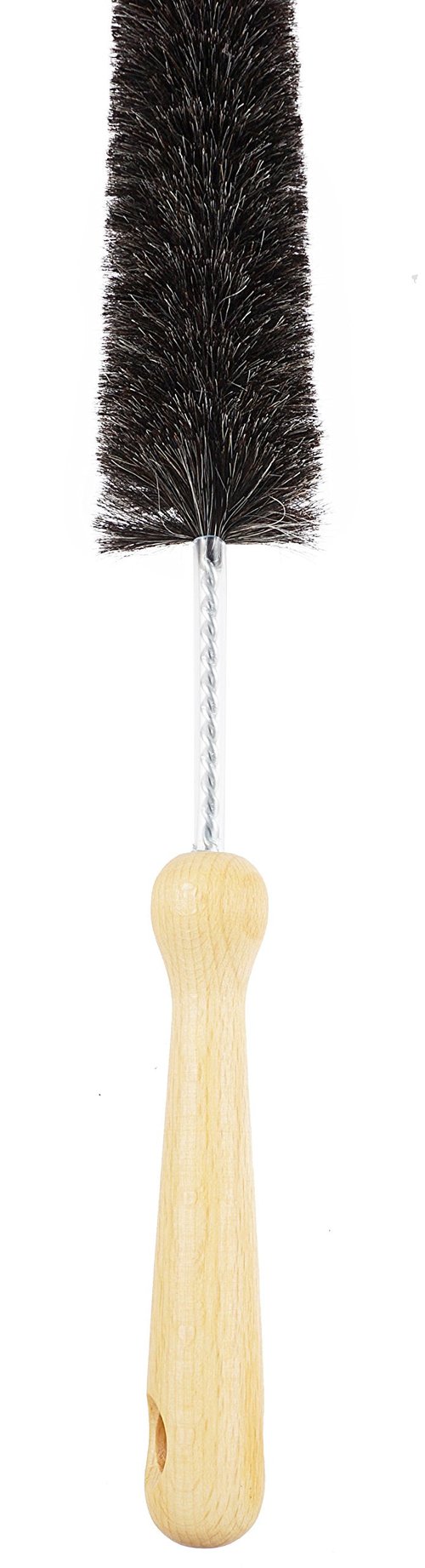 Konex Professional 28-Inch Soft Goat Hair Dryer Lint Brush Vent Cleaner, Home Essentials Maintenance Tool, Dryer Vent Brush. Manufactured in Belgium.
