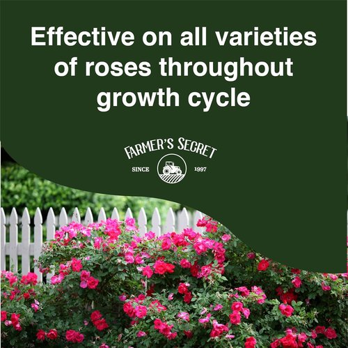 Farmer's Secret Rose Booster Fertilizer - Super Concentrated Formula for Healthy Growth | 8oz