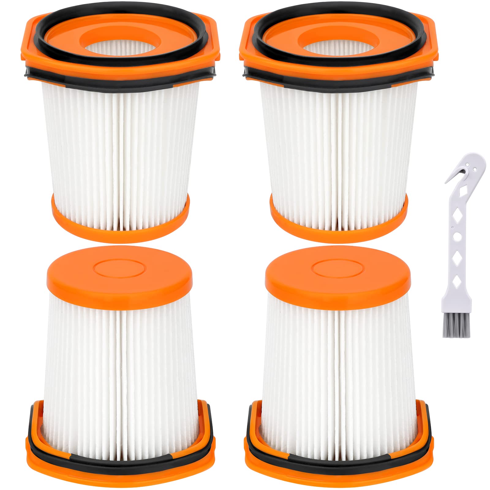 Artraise WS642AE Filter Replacement for Shark WS642AE WS640AE Wandvac Self-Empty System Ultra-Lightweight Powerful Cordless Stick Vacuum (4 Pack Filters)