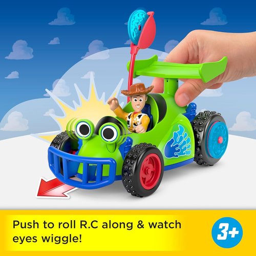 Fisher-Price Imaginext Woody & R.C. Play Set - 3-Inch Action Figure, Toy Vehicle & Projectiles