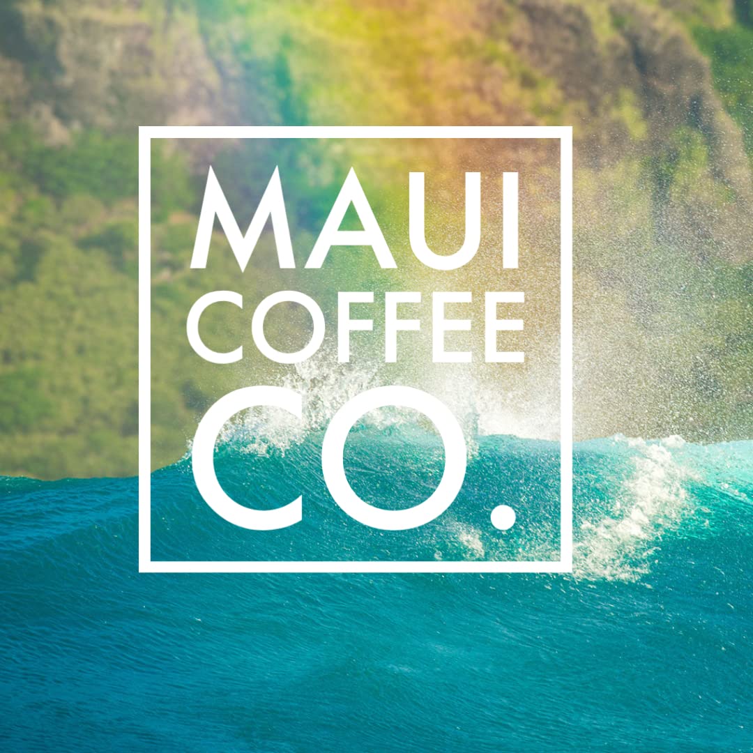 Maui Coffee Company 100% Hawaiian Coffee, Whole Bean, Dark Roast, Grown and Roasted in Hawaii, 7 oz