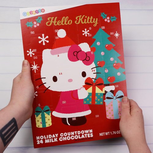 Hello Kitty | 2023 Christmas Countdown Calendar - 24 Milk Chocolate Treats for Kids, 1.76 Ounces