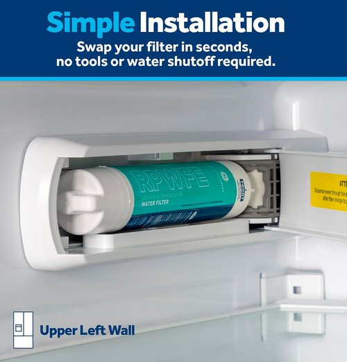 GE RPWFE Water Filter - Genuine Replacement for Lead & Impurity Reduction | 6-Month Lifespan, Pack of 1