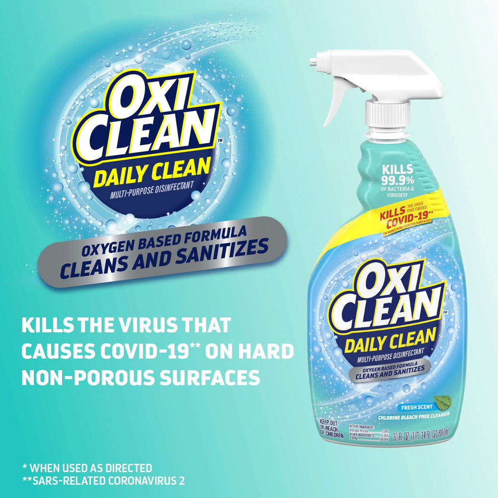 OxiClean Daily Clean Multi-Purpose Disinfectant, 30 oz (Pack of 2)