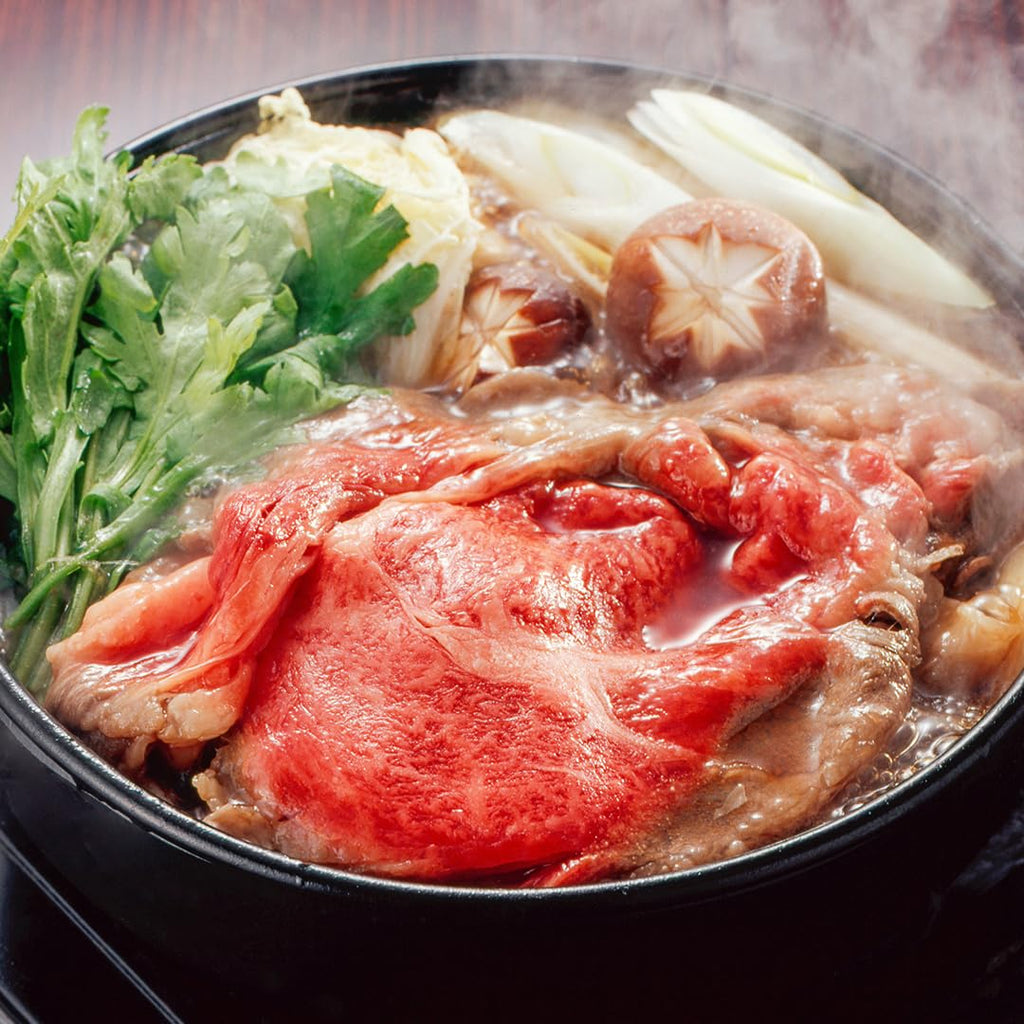 TIKUSAN Japanese Cast Iron Hot Pot Sukiyaki Nabe Pan Made in Japan (9.4" (24cm))