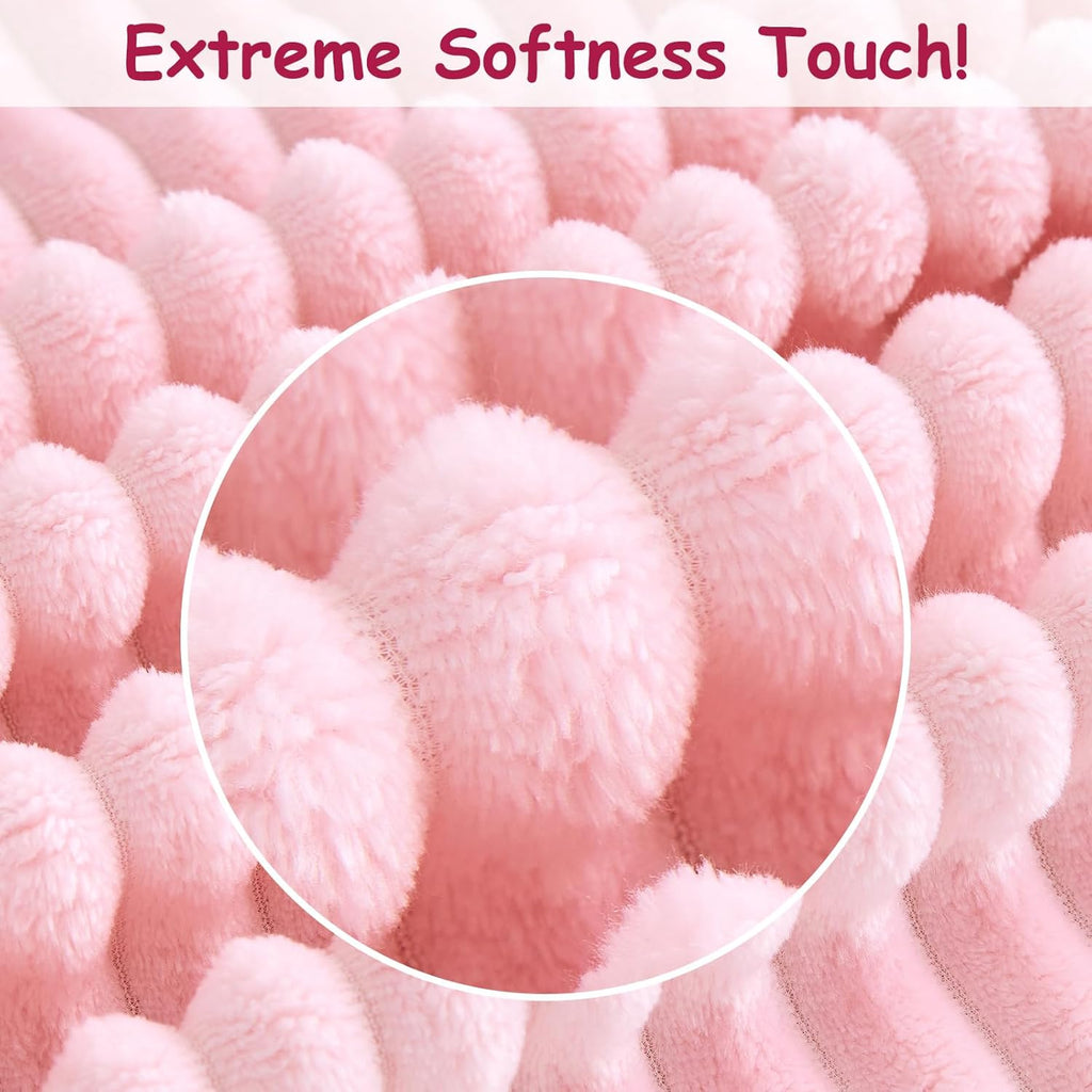 Skiennix Soft Fleece Baby Blanket - Ultra Cozy Lightweight Pink Blanket for Newborns | 30x40 Inch