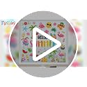 9 Sheets Hello Summer Flamingo Window Clings - Tropical Beach Decor