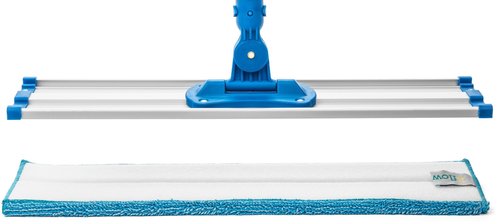 Zflow 18" Professional Microfiber Mop - Commercial Stainless Steel Handle with Microfiber Dust Pad + 3 Wet Pads