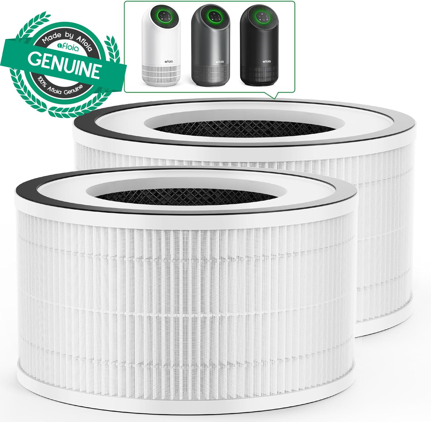Afloia Efficient Air Purifier original replacement filter for Fillo B088FHCS83 /B07JG1R2GB /B09TP51GNR, 2 Pack