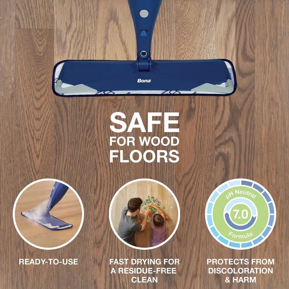 Bona Hardwood Floor Cleaner Refill - 128 Fl Oz | Effective Cleaning Solution for Wood Floors