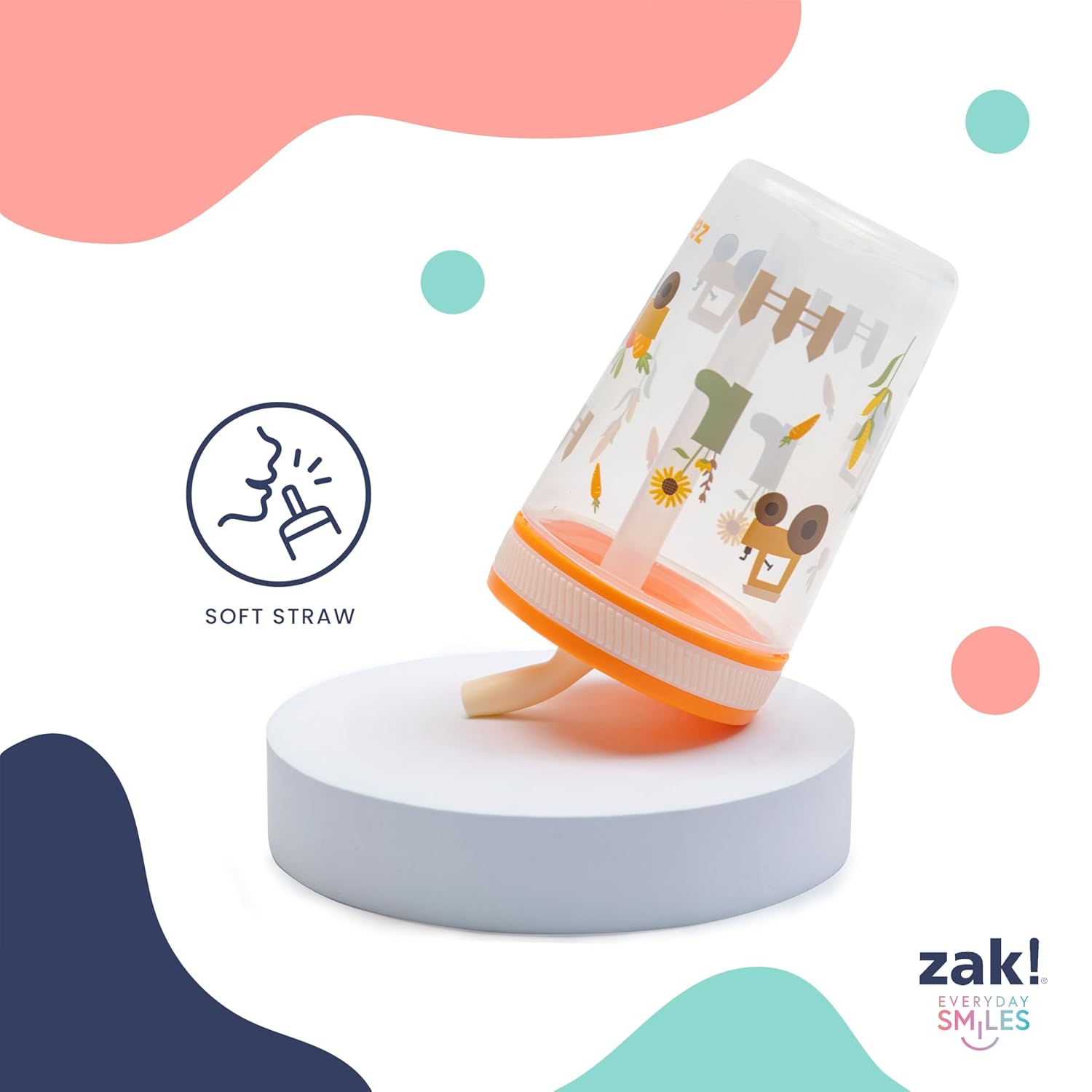 Zak Designs Bluey Kelso Toddler Cups - 15oz Leak-Proof Sippy Cups for Kids | 2-Pack Durable Plastic