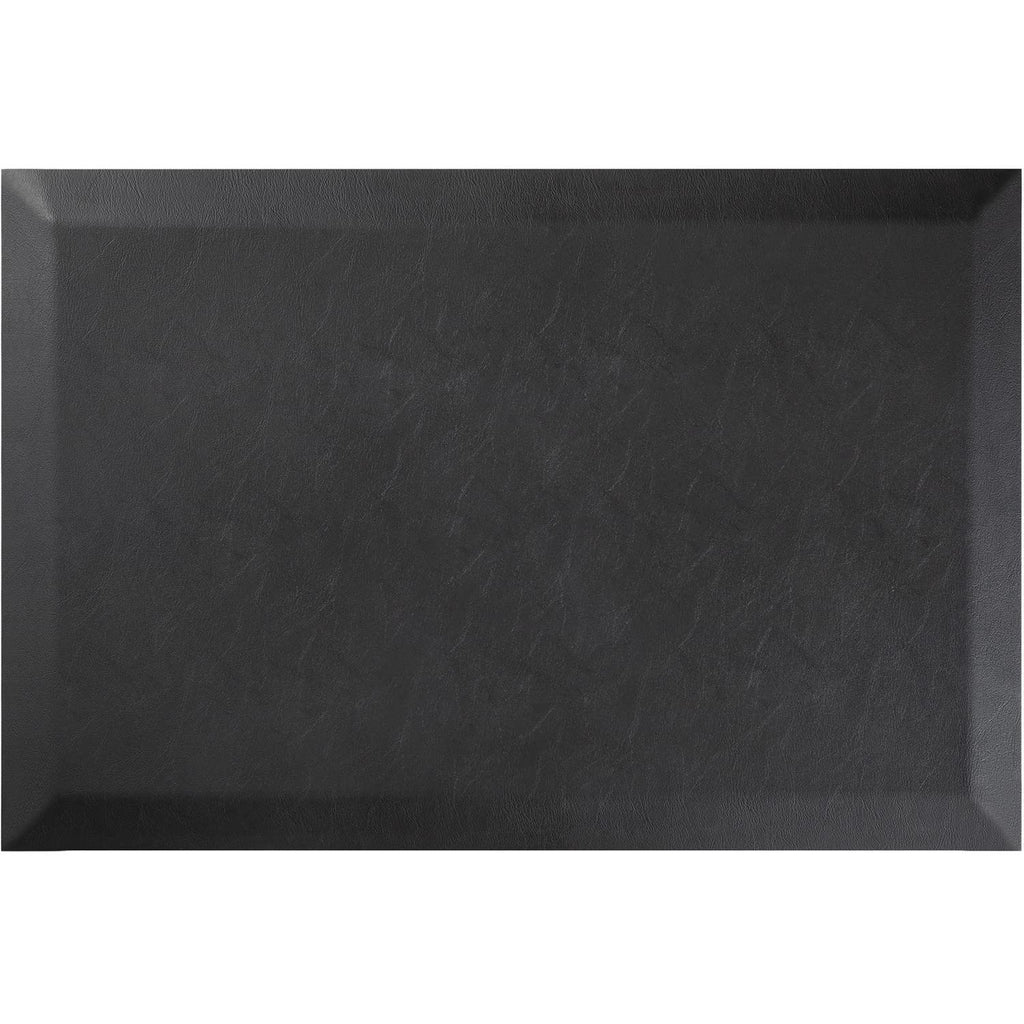 Deflecto Anti-Fatigue Mat, Standing Floor Mat, Rectangle, Beveled Edge, 18" x 24", Black (AFP1824)