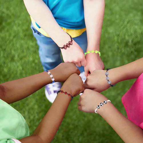 CCINEE 24 Pack Sports Valentines Day Gifts Cards with Bracelets for Classroom Prizes School Rewards Exchange Gifts Valentines Party Favors