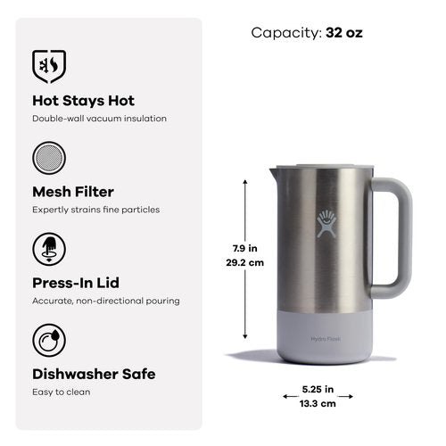 Hydro Flask French Press Birch