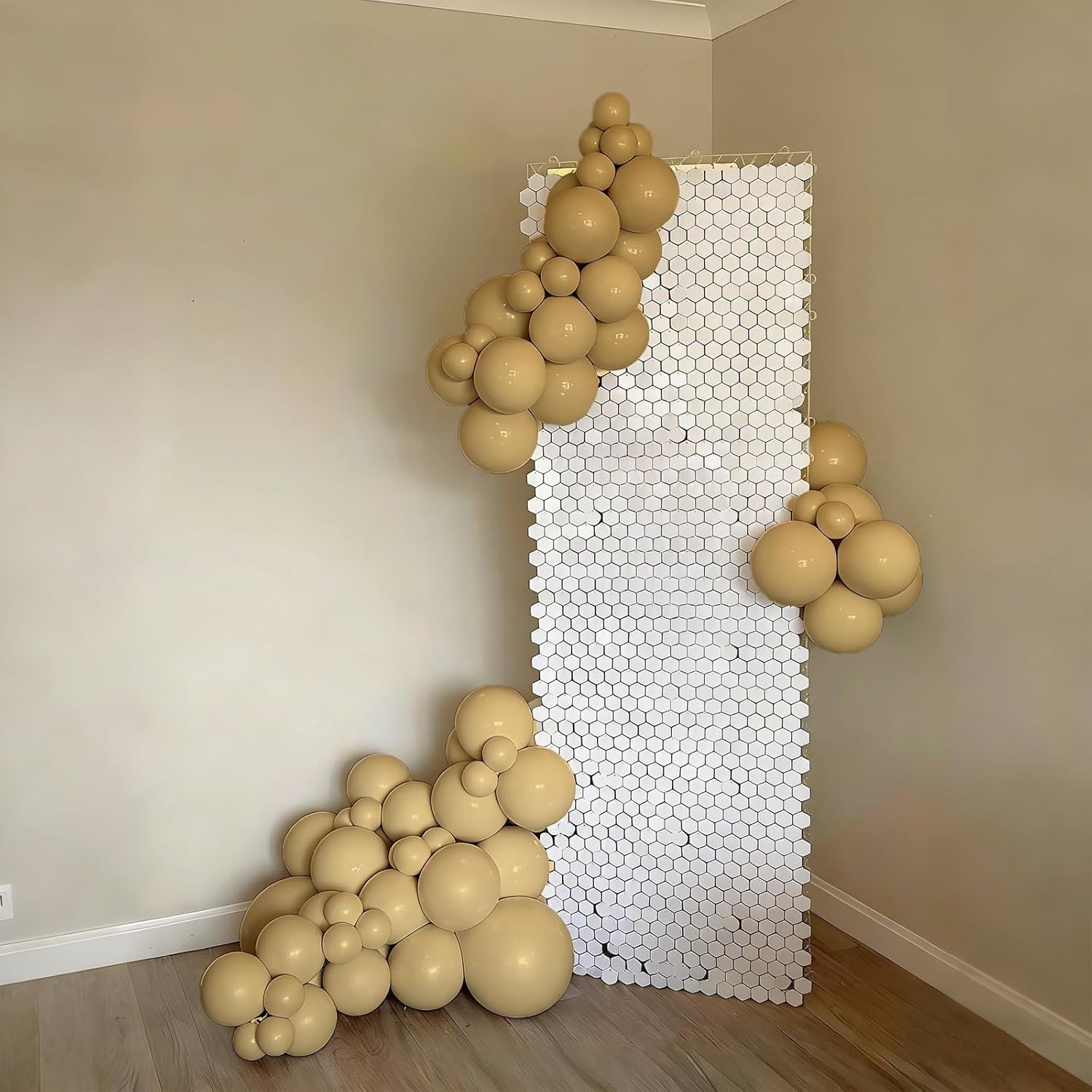 Skiennix 120pcs Tan Balloons - Light Brown Balloon Arch Kit for Boho Wedding & Party Decor | 5-18 Inch Sizes