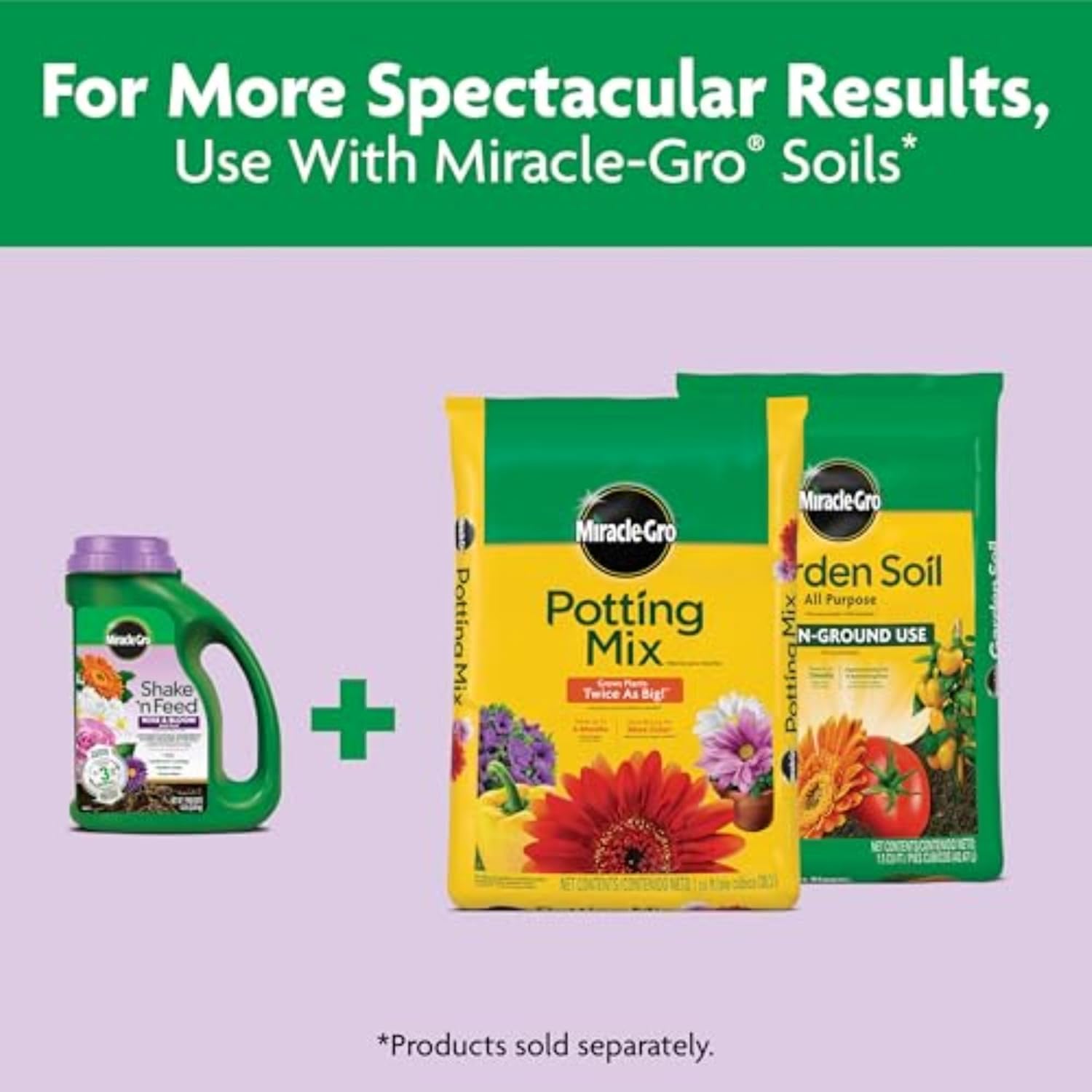 Miracle-Gro Shake 'n Feed Rose & Bloom Plant Food - Long-Lasting Granular Fertilizer for Flowers - 4.5 lbs