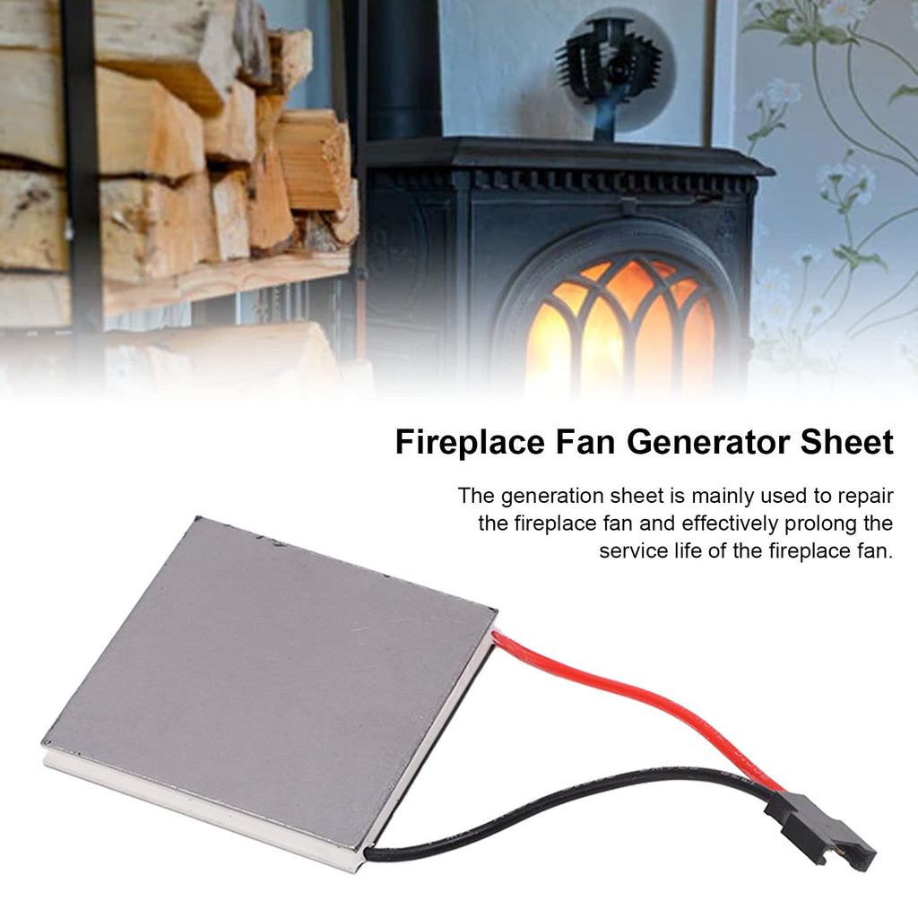 Fayelume Thermoelectric Generator, Wood Stove Fan Heat Powered, 227℃ Graphite Fireplace Fan Generator Sheet for Burning Stoves Fans