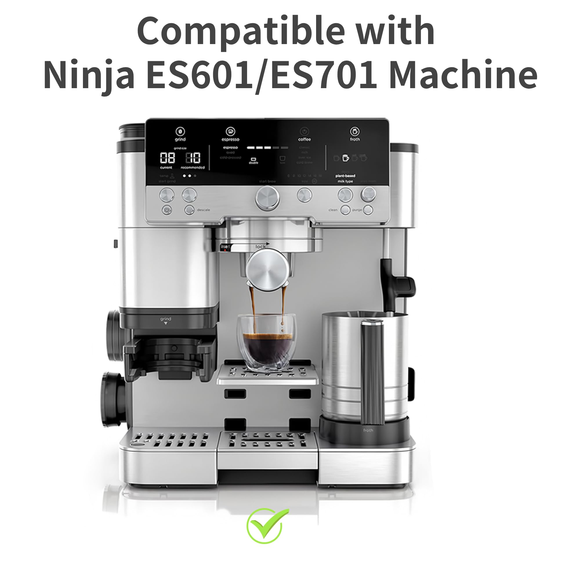 Appliance Slider Compatible with Ninja Espresso Machine, Transparent Acrylic Sliding Tray for Ninja ES601 ES701