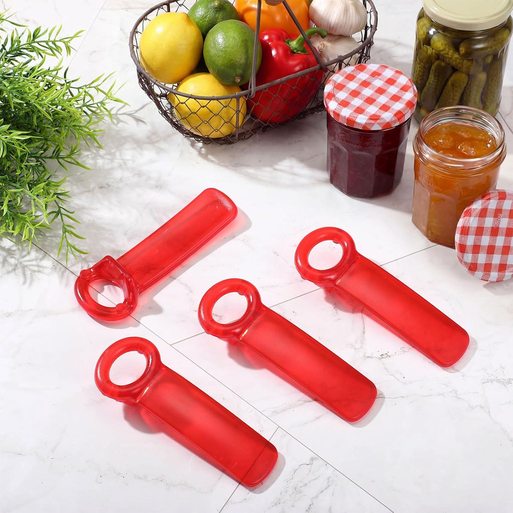 Skiennix Jar Lid Opener Set - 4 Pcs Easy Grip Tool for Seniors & Arthritis Relief | Kitchen Accessory