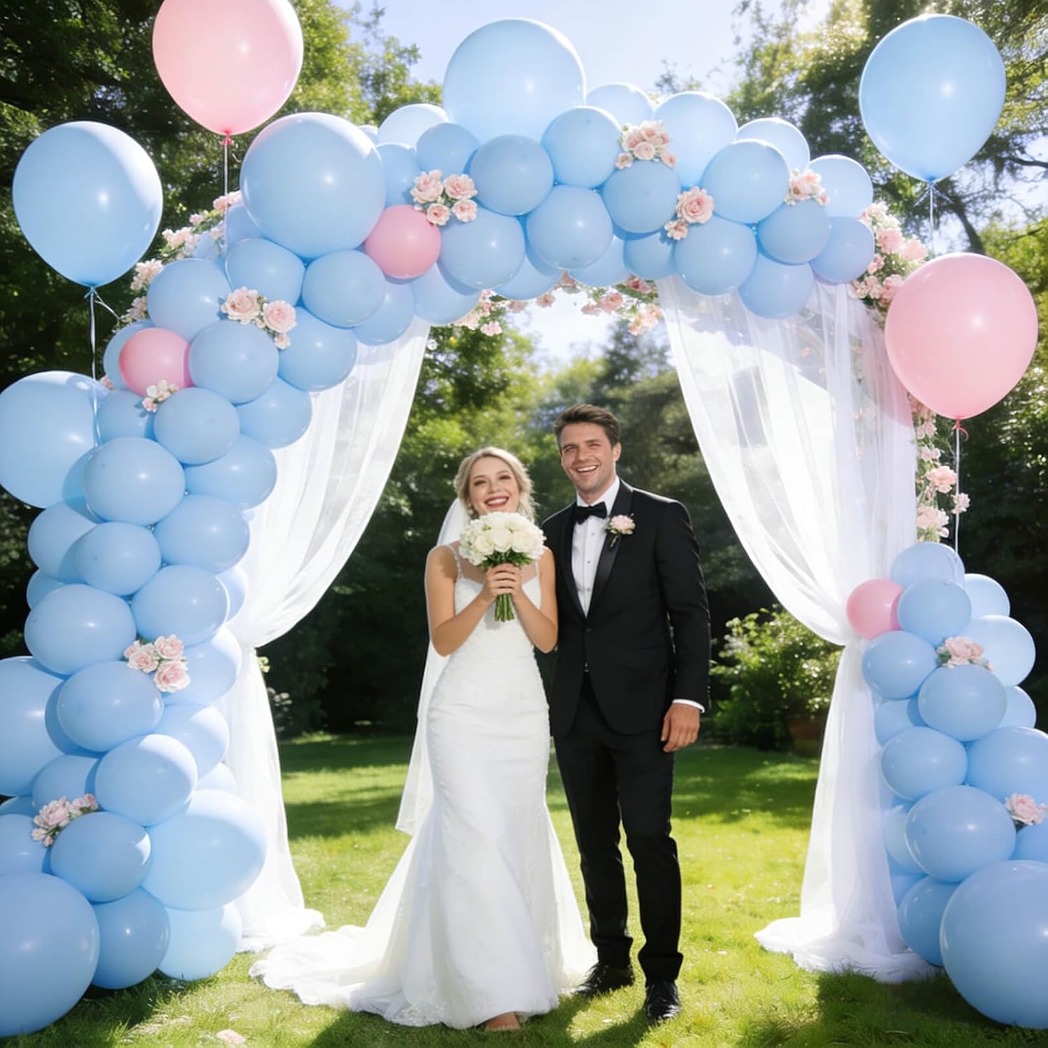 Pastel Blue Latex Balloons by [Brand Name] - 110pcs 12 Inch Balloons for Birthday Party & Baby Shower