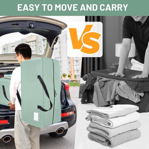 Dntorx Heavy Duty Moving Bags - Waterproof Storage with Backpack Straps | 4 Pack for Travel & Camping