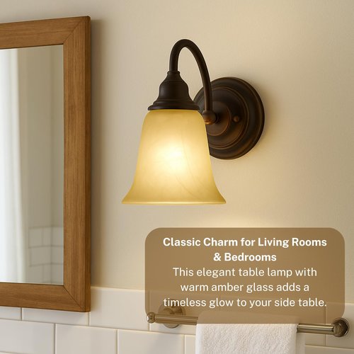 LIGHTACCENTS Alabaster Glass Pendant Light Shade - Farmhouse Style Chandelier Shades, 6"x6", Socket Nut Compatible - Upgrade Pendants, Wall Vanities, Lamps - Pendant Lamp Shade Replacement (1-Pack)