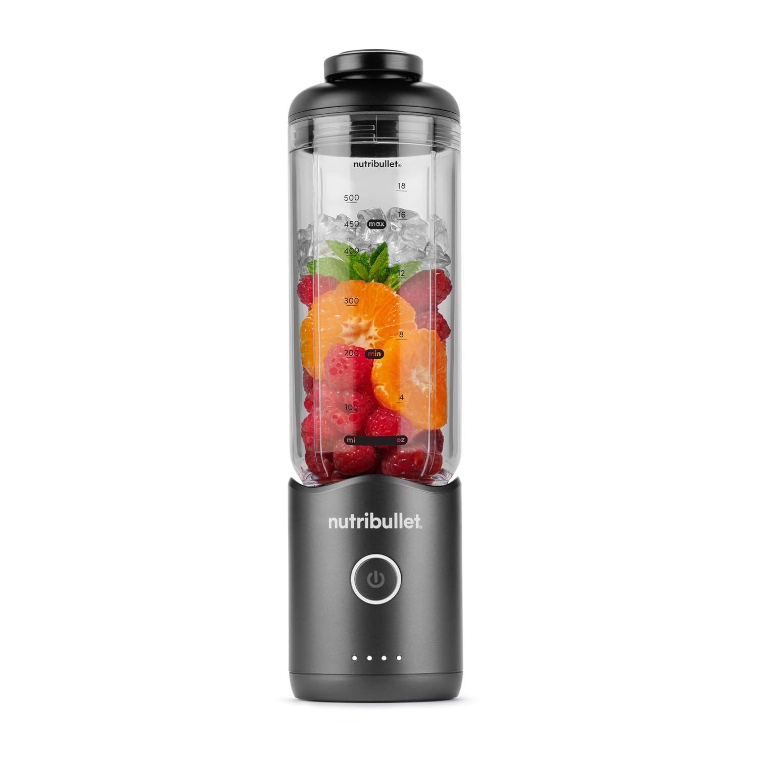 Nutribullet Flex Portable Blender - Compact Design for On-the-Go Smoothies | Gunmetal Gray
