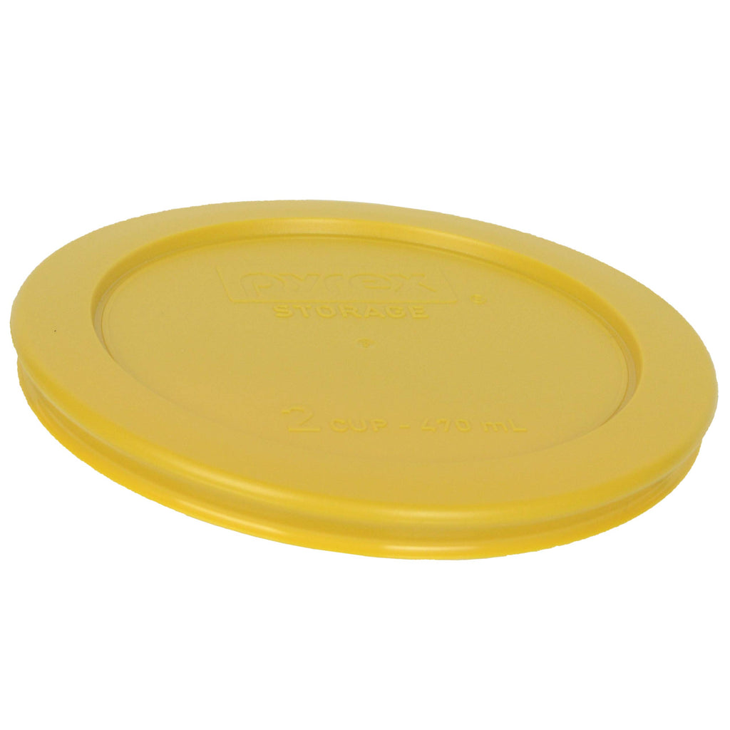 Pyrex 7202-PC 1-Cup Olive Green, 7200-PC 2-Cup Butter Yellow, & 7201-PC 4-Cup Thistle Purple Food Storage Replacement Lids - Made in USA