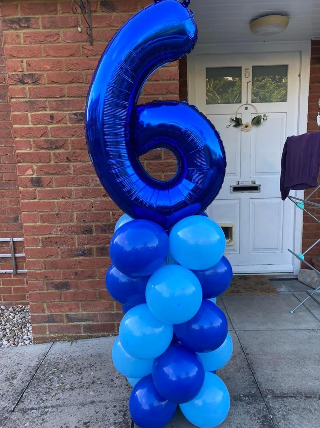 Night Blue Number 6 Balloon - 40 Inch Birthday Decoration for 6th Birthday Parties