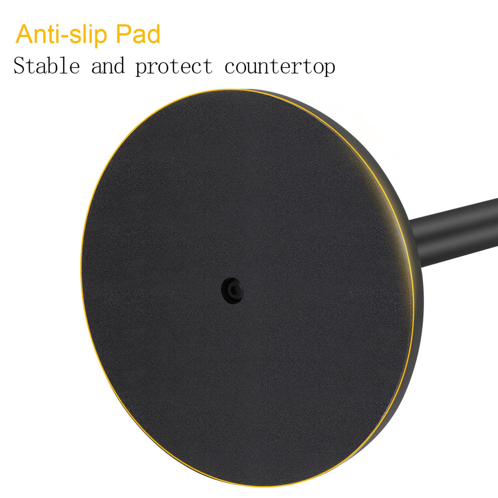 JIAPAIDUO Hand Towel Holder Stand, Matte Black Standing Towel Racks for Bathroom, Stainless Steel Free Standing Towel Rack, Towel Bar Kitchen Vanity Countertops Decor