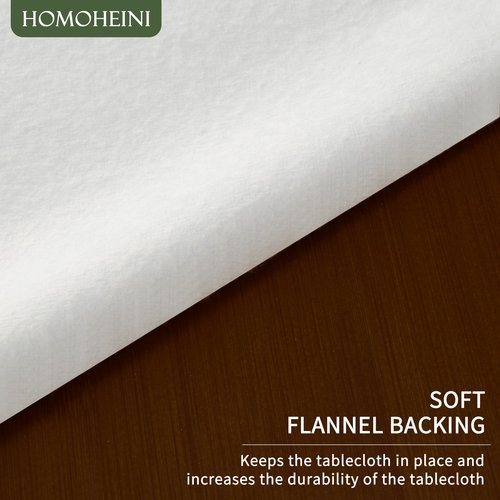 HOMOHEINI Rectangle Table Cloth,100% Waterproof Tablecloth Oil Proof Spill Proof Vinyl Table Cloth, Wipe Clean Plastic Table Cover for Dining, Camping, Indoor and Outdoor 54" x 78",Leaves