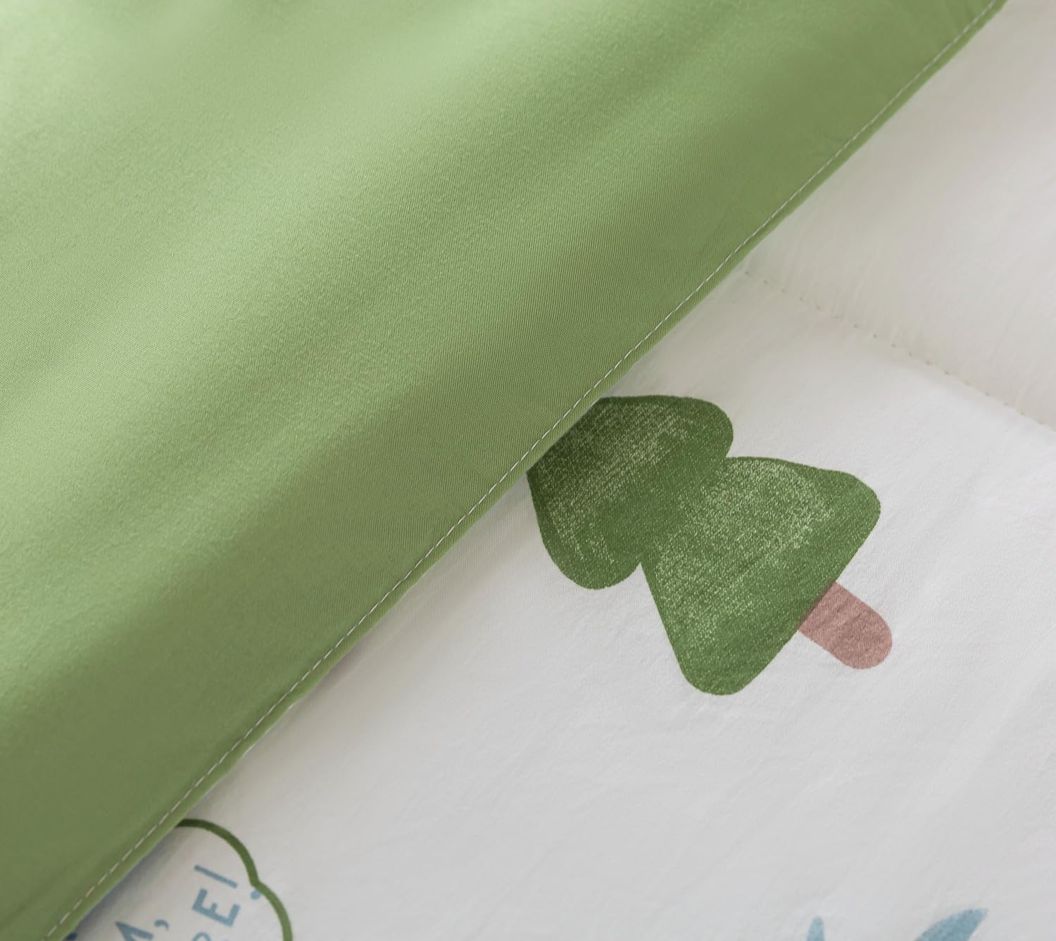 qjmiaofang 4Pcs Zipper Bedding Twin for Kids Dinosaur Comforter Set Boys Teens Zip Up Bedding with Sheets All Season Cute Little Dinosaur All in One Zipper Bed Set with Fitted Sheet Decor
