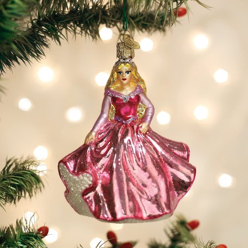 Old World Christmas Princess Glass Blown Ornament for Christmas Tree, Handcrafted Holiday Decoration, Fantasy Collection