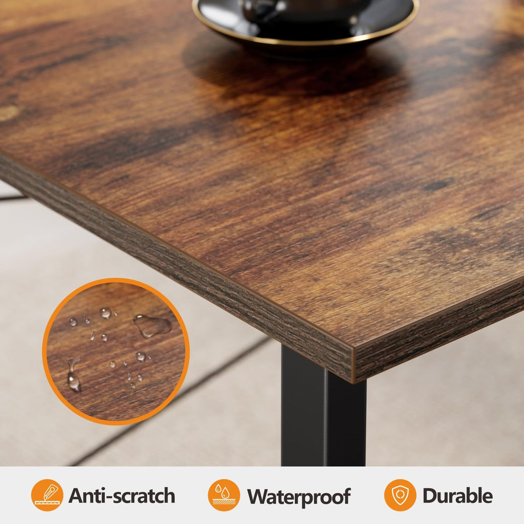 CubiCubi Computer Desk, 32 inch Small Home Office Desk for Small Spaces, Modern Simple Style for Home, Office, Study, Writing, Deep Brown